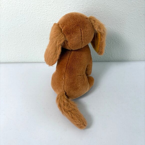 Russ Berrie & Co Rusty Dog Brown Puppy Plush Stuffed Animal Vintage 9 In - Picture 3 of 7